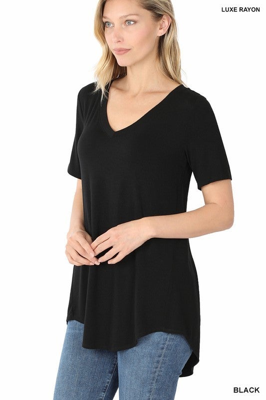 V-Neck Hi-Low Basic