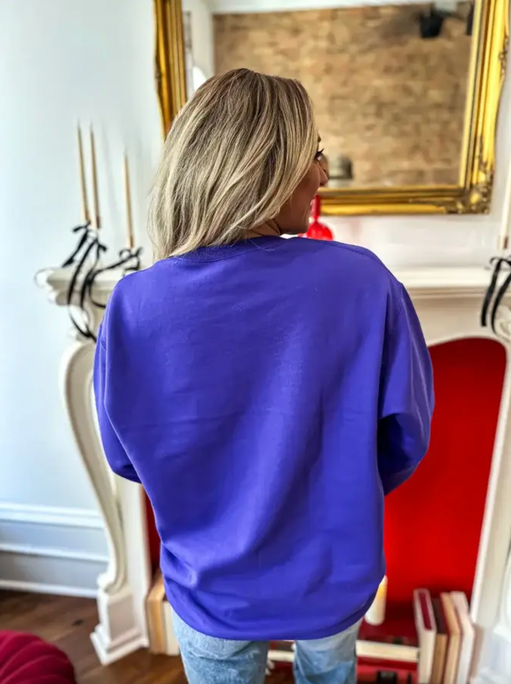 Homebody Purple Graphic Crewneck