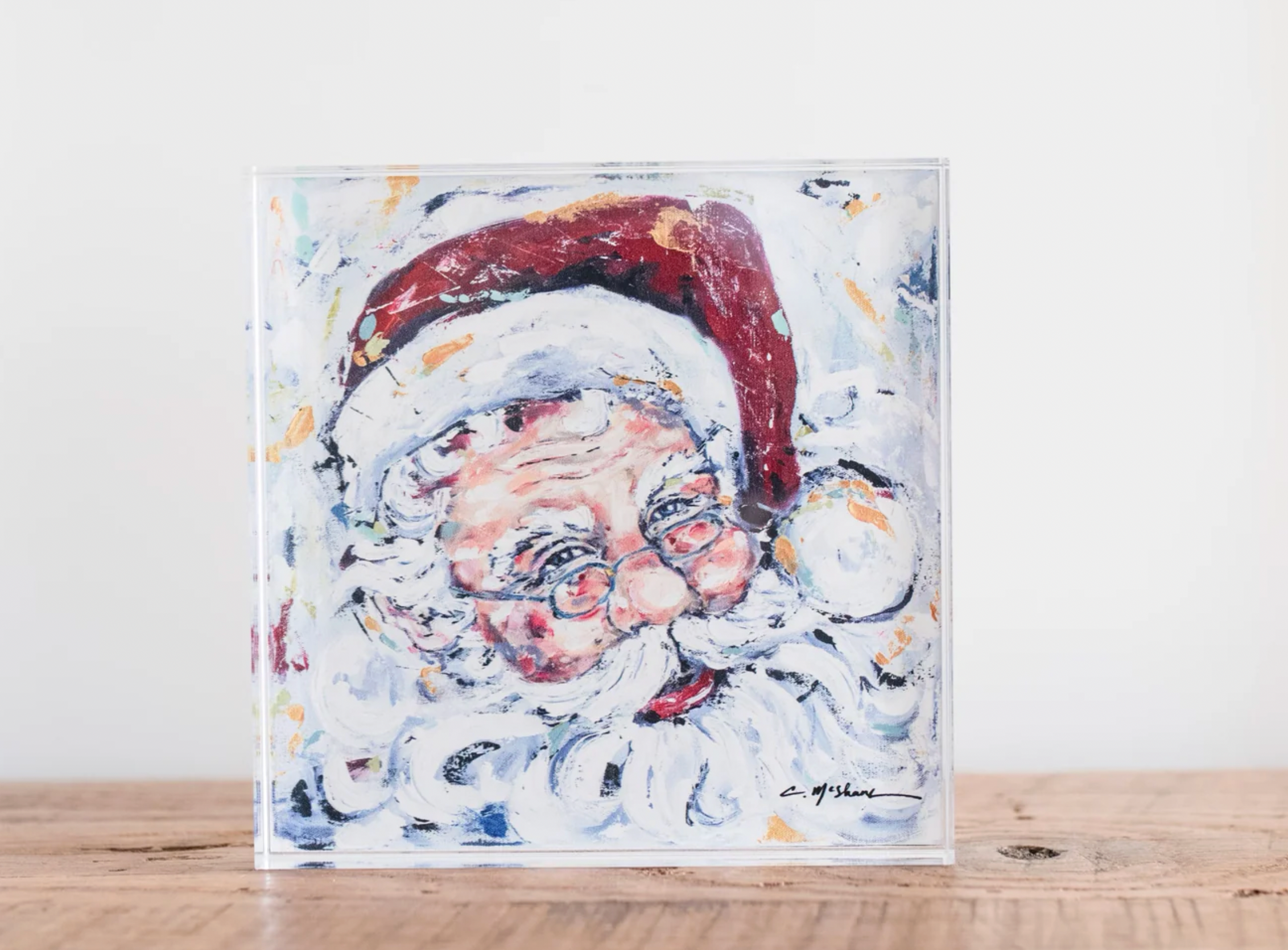 Jolly Santa Acrylic Shelfie
