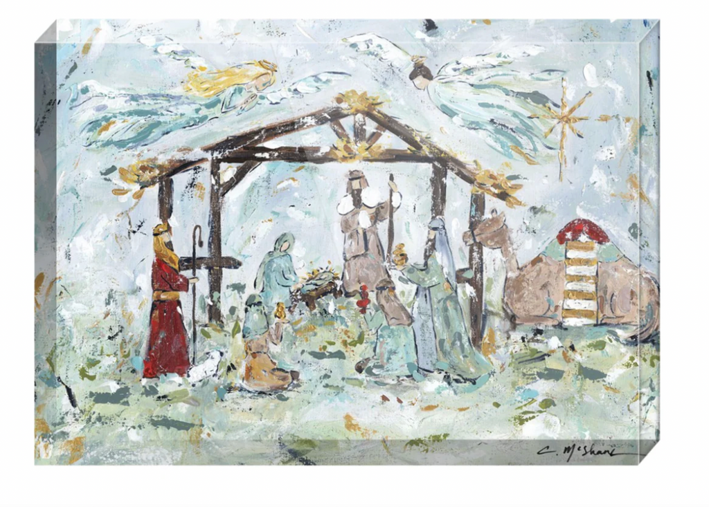Nativity Scene Acrylic Shelfie