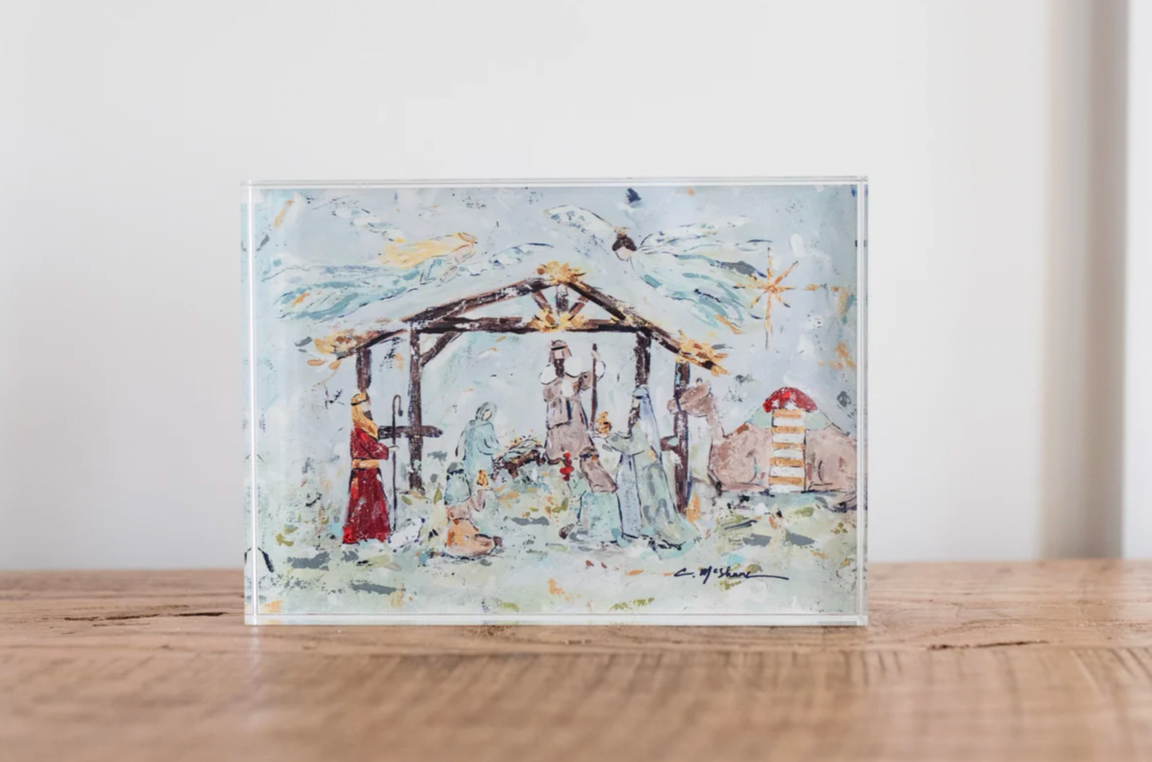 Nativity Scene Acrylic Shelfie