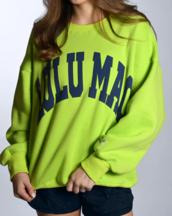 Lulu Mac Chartruese/Deep Blue Sweatshirt