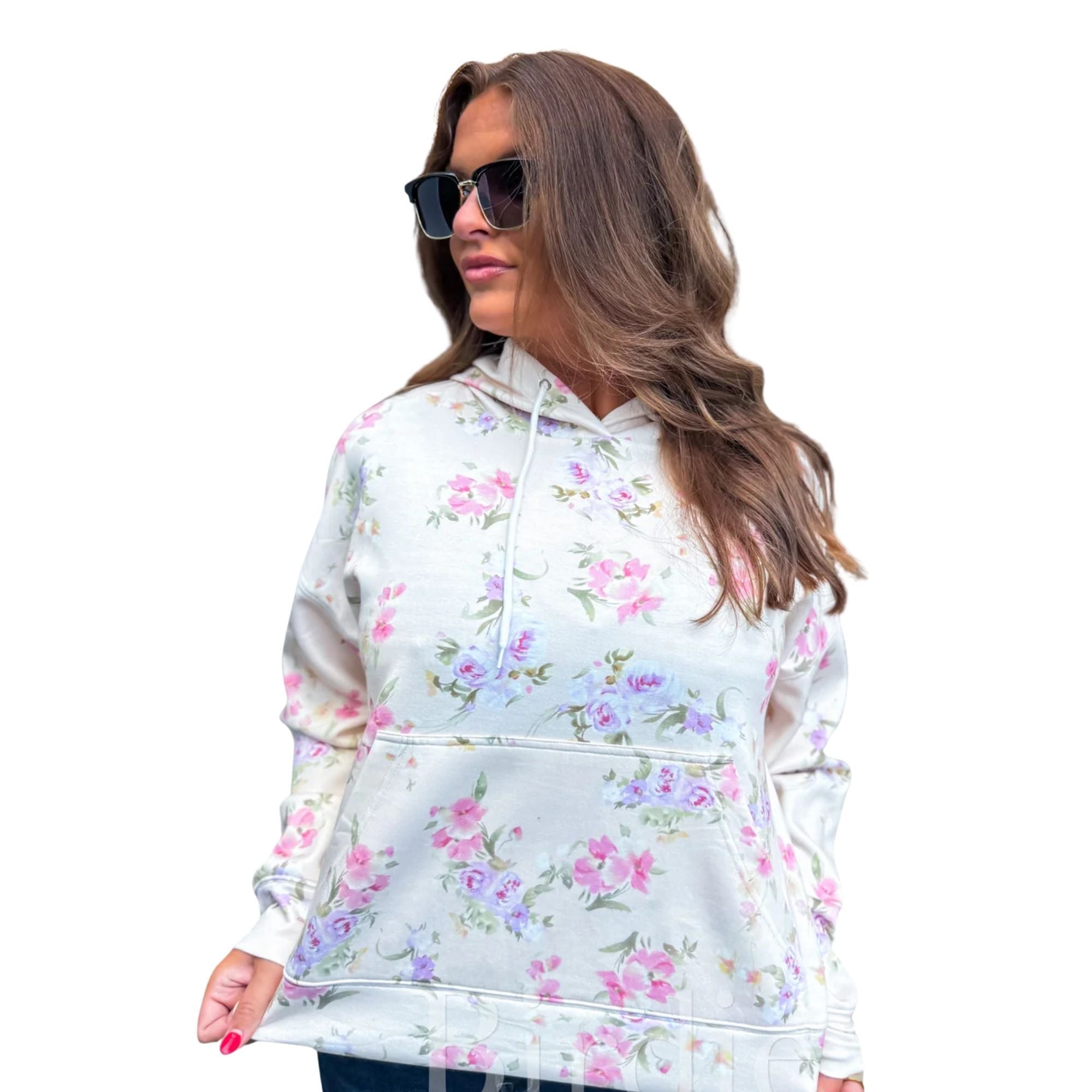 Floral Scuba Hoodie