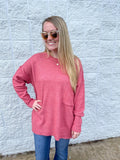 Melange Hi-Low Soft Sweater