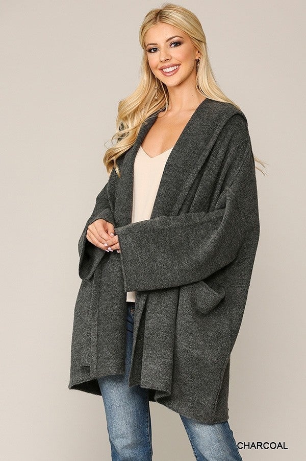 Hooded Sweater Cardigan