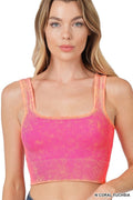 All Washed Up Ribbed Cropped Tank