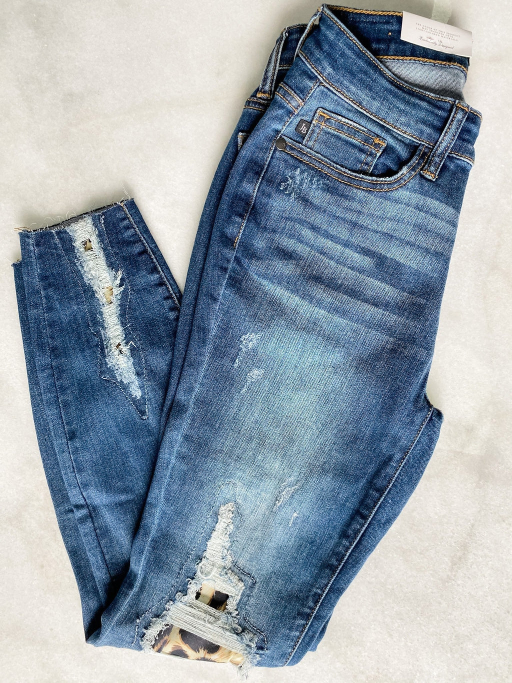 Judy Blue Fierce Patch Skinny Jeans