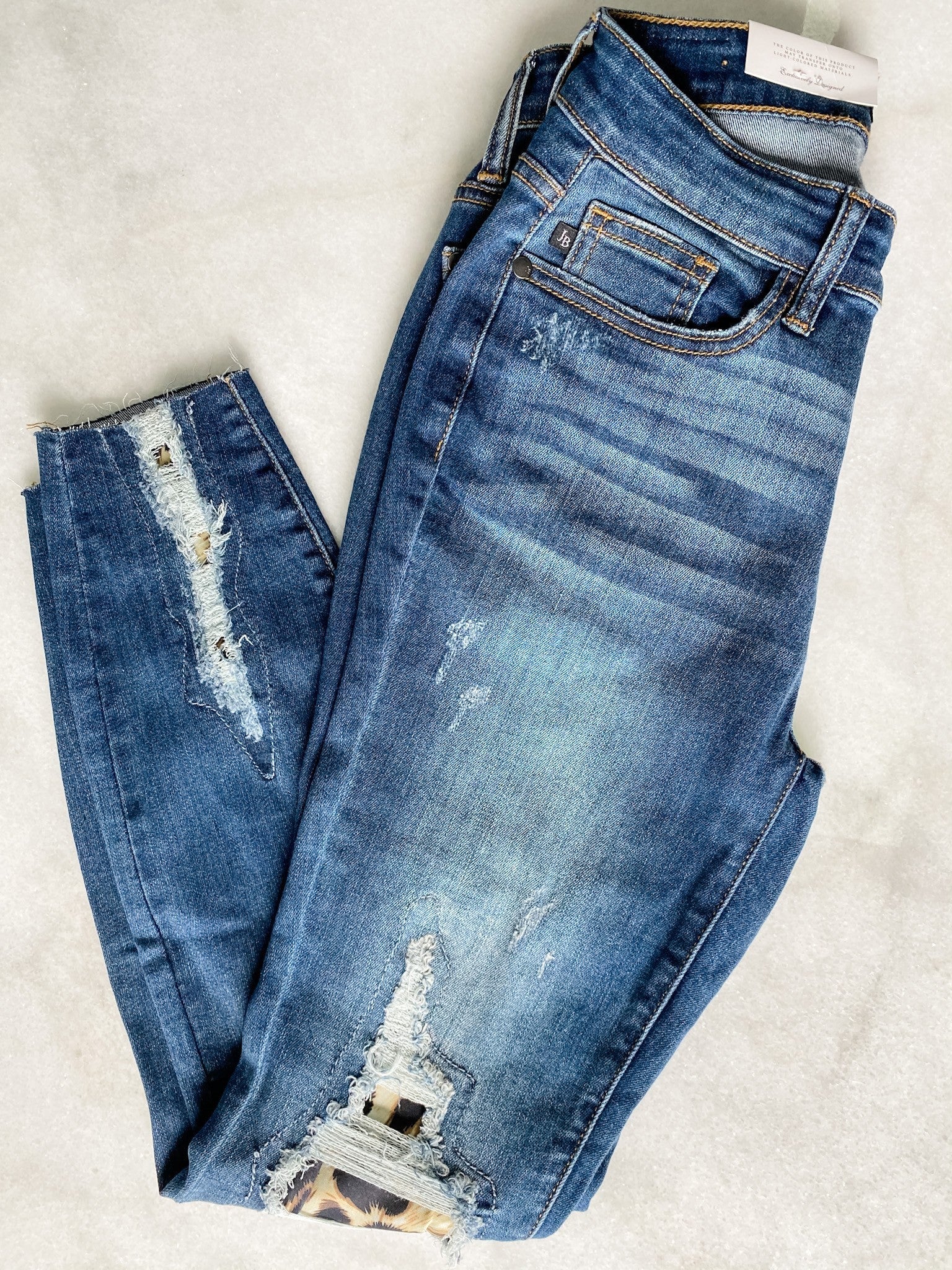 Judy Blue Fierce Patch Skinny Jeans