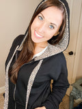 Animal Trim Hoodie