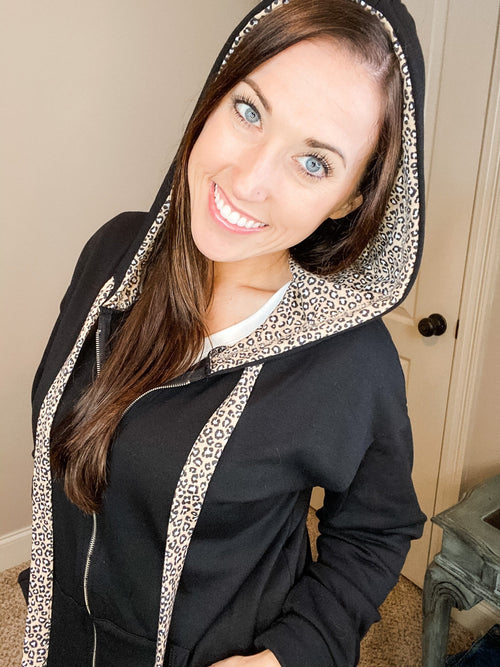 Animal Trim Hoodie