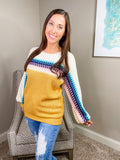 Multi Color Stripe Sweater