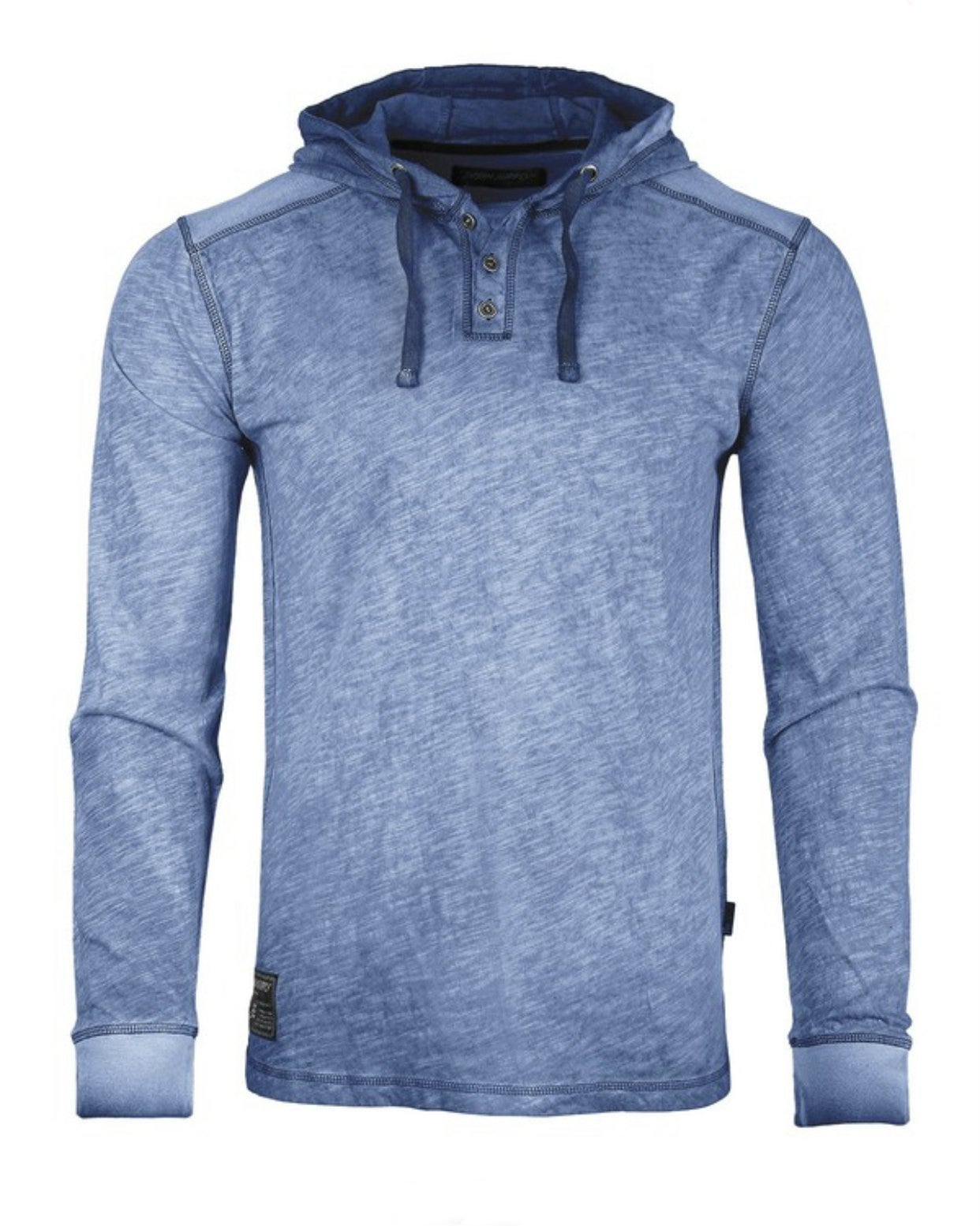 Men's Long Sleeve Lightweight Fashion Hooded Henley