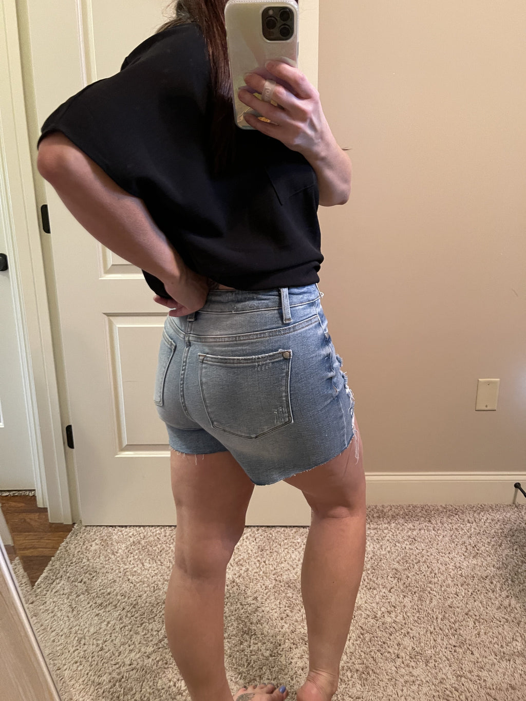 Judy Blue High Waist Destroyed Shorts