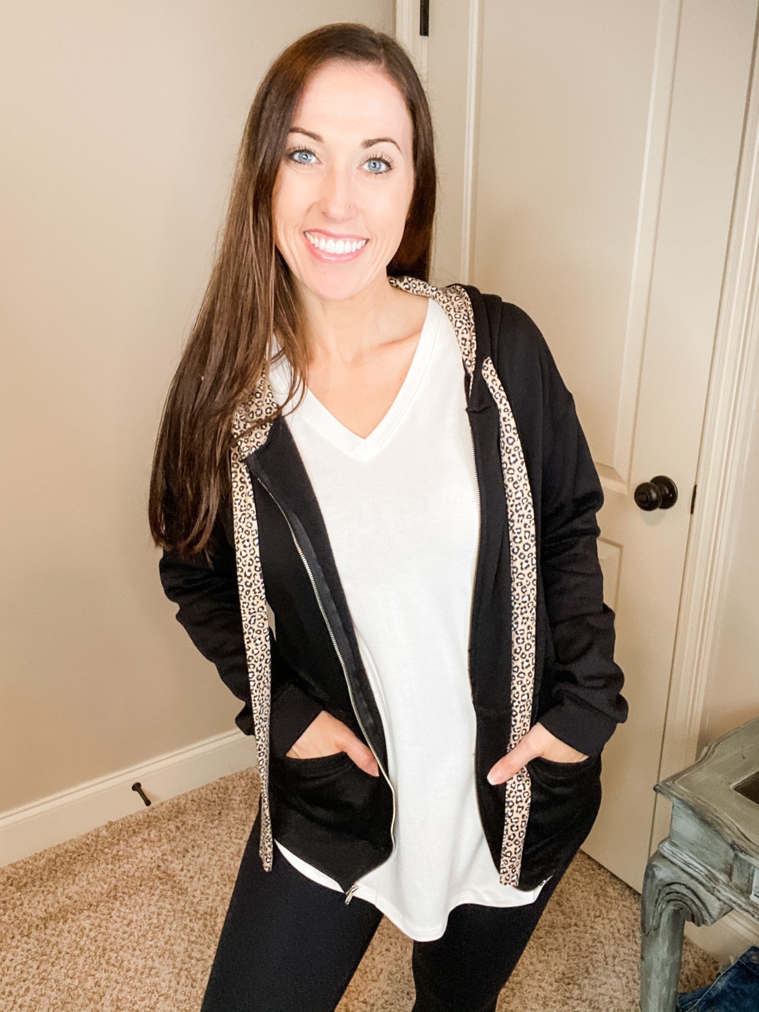 Animal Trim Hoodie