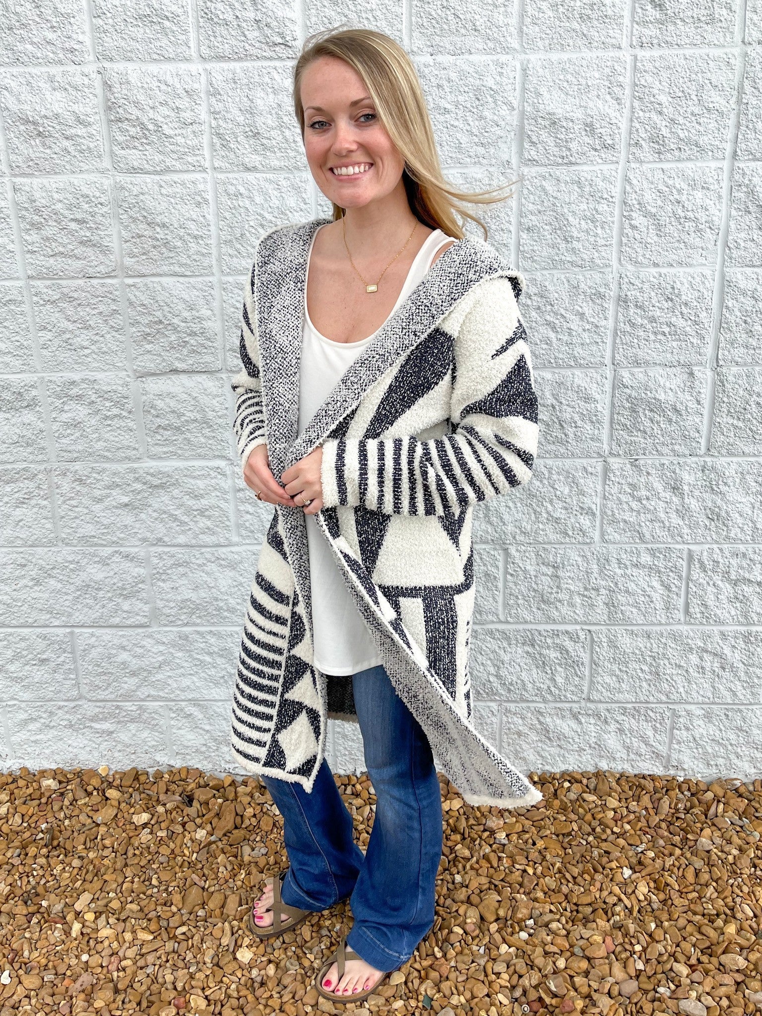 Long Line Hooded Cardigan