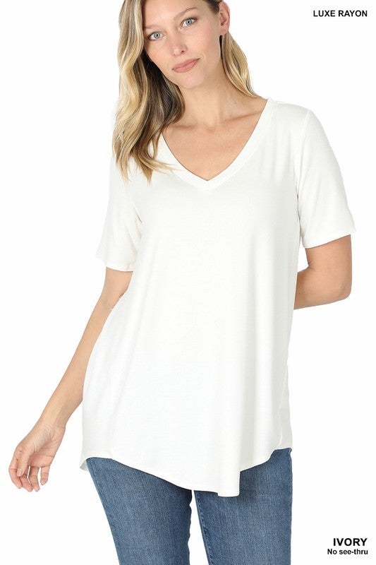 V-Neck Hi-Low Basic