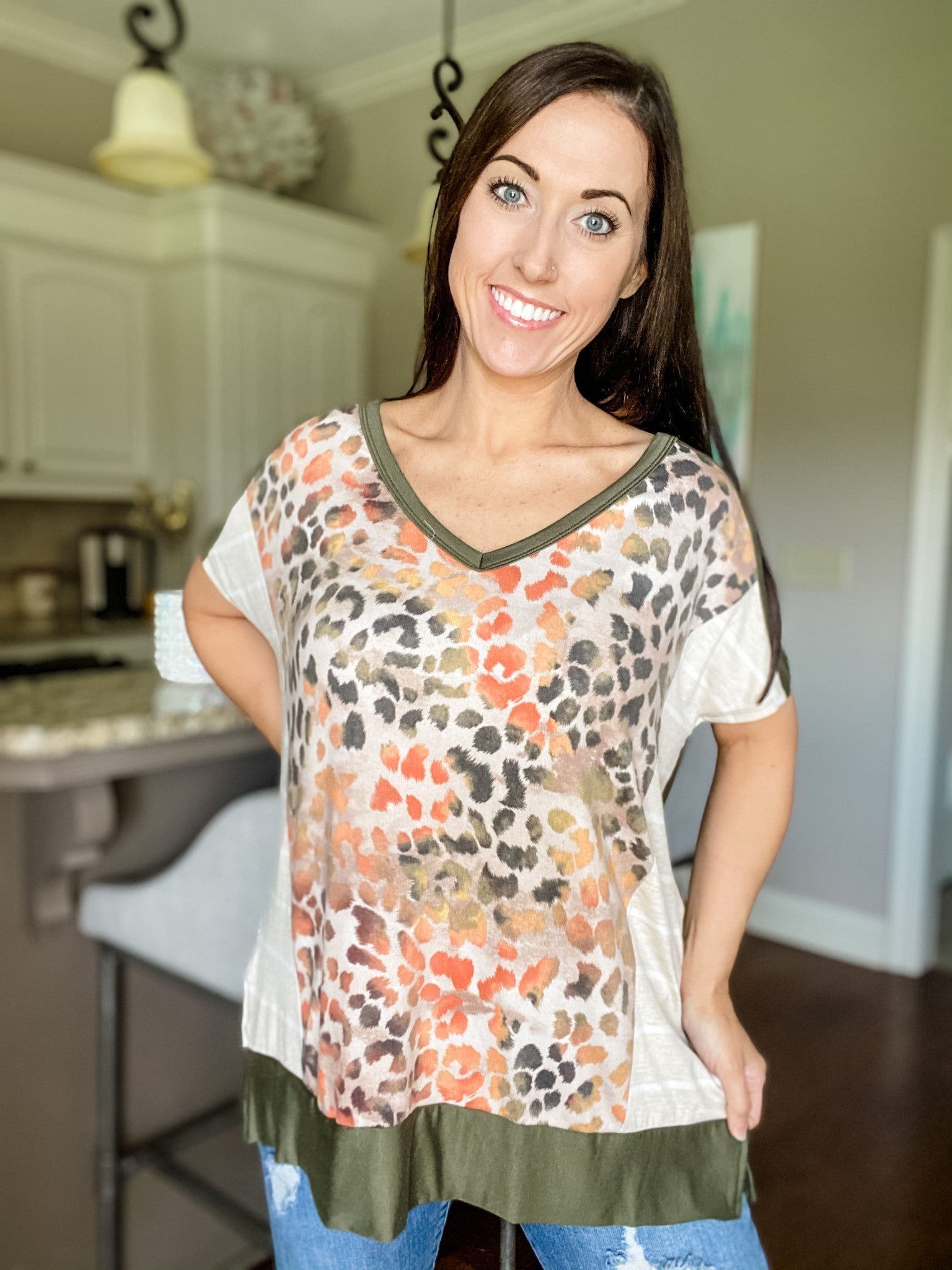 Colorful Multi Print Top