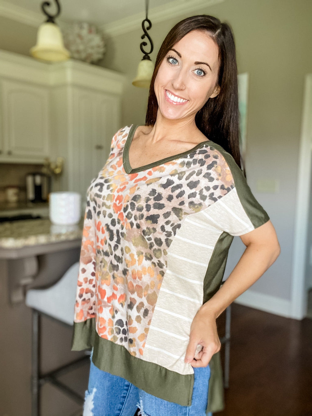Colorful Multi Print Top