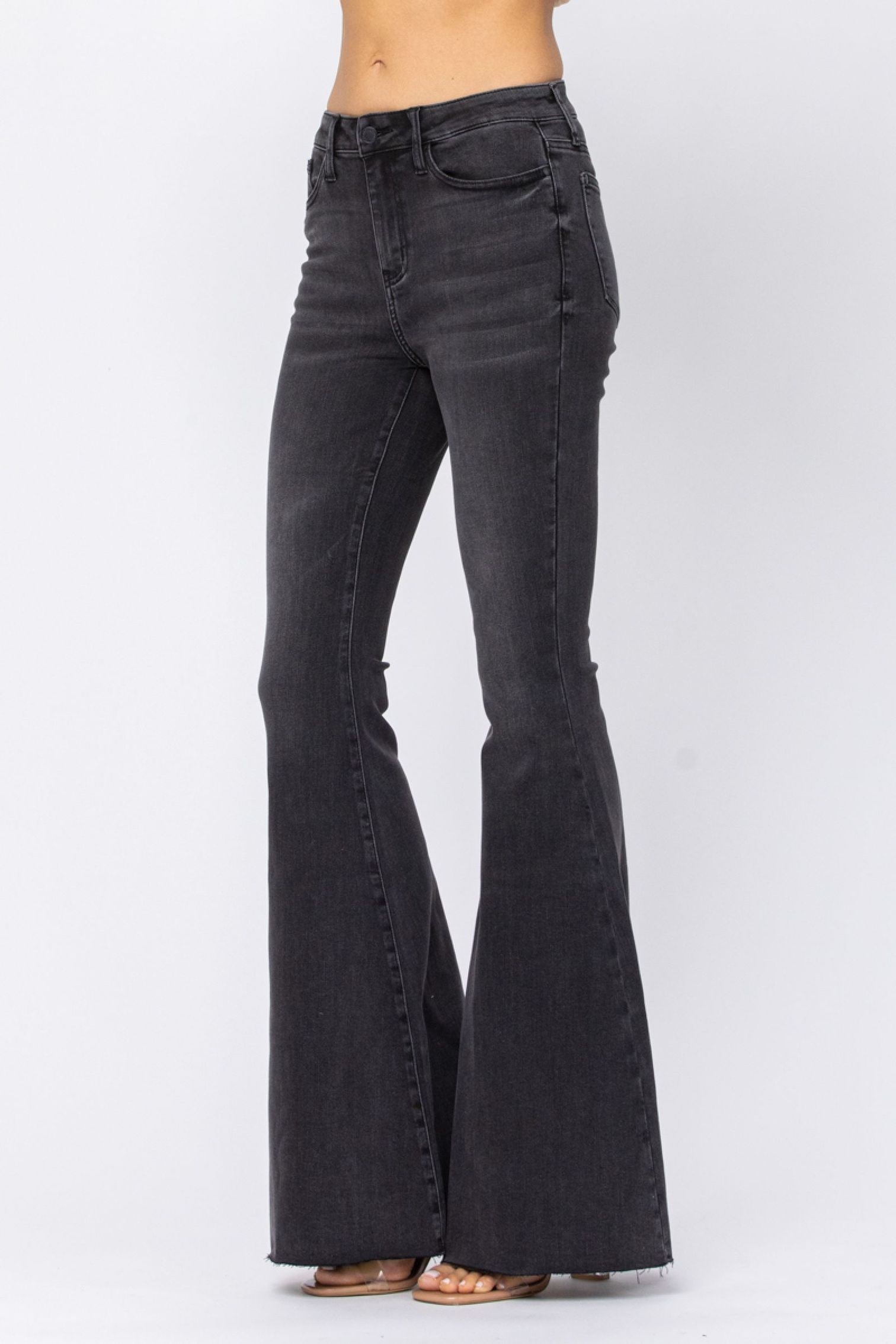 Judy Blue Black Super Flare Jeans