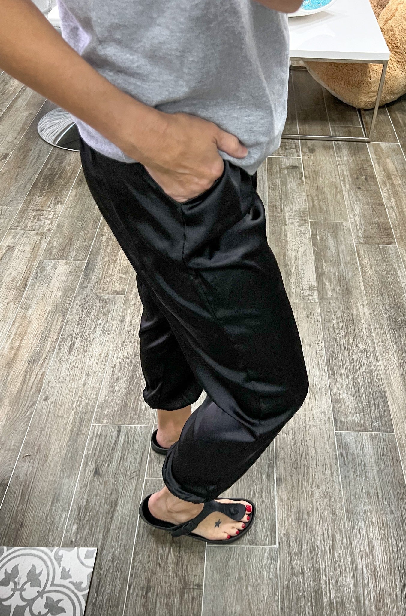 Satin Jogger Pants