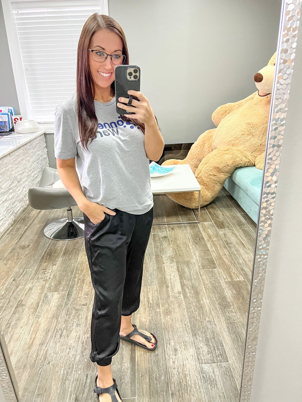 Satin Jogger Pants
