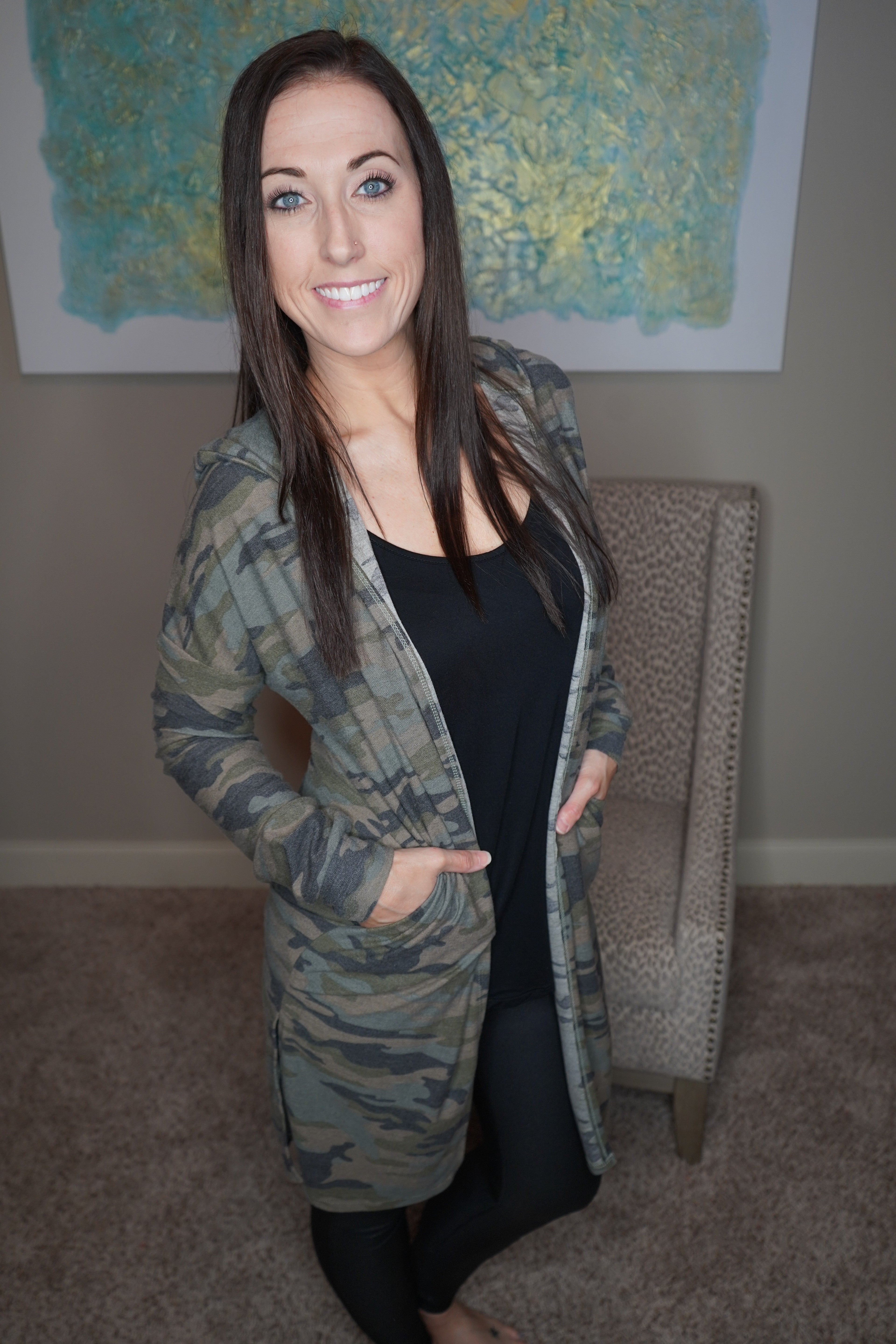 Camo Cardigan