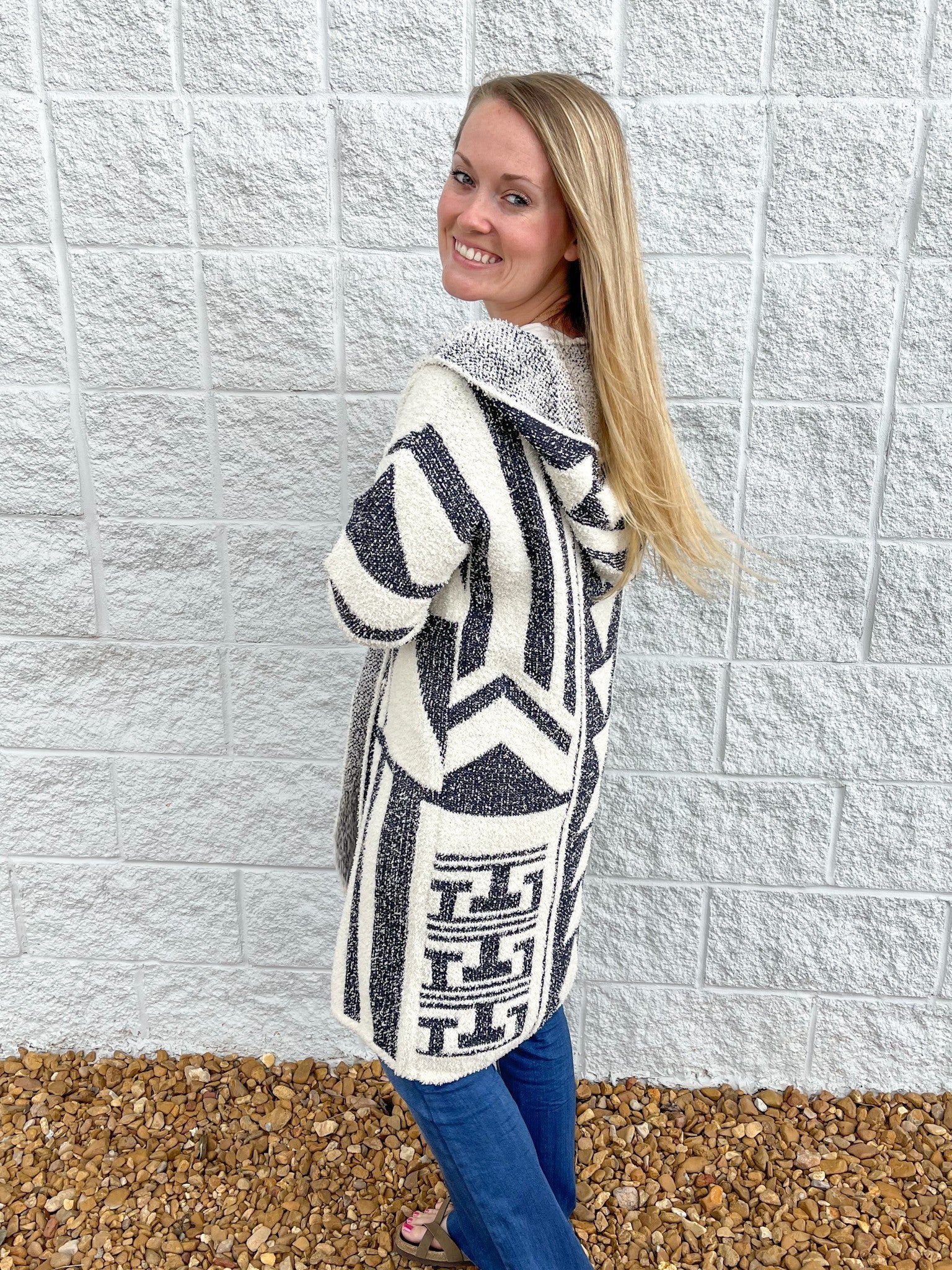 Long Line Hooded Cardigan
