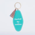 Fueled By Coffee Motel Key Chain