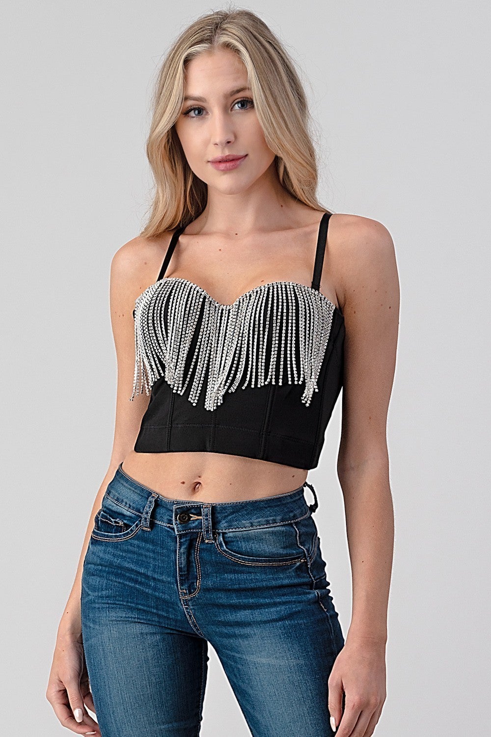 Broadway Girl Fringe Bustier