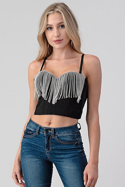 Broadway Girl Fringe Bustier