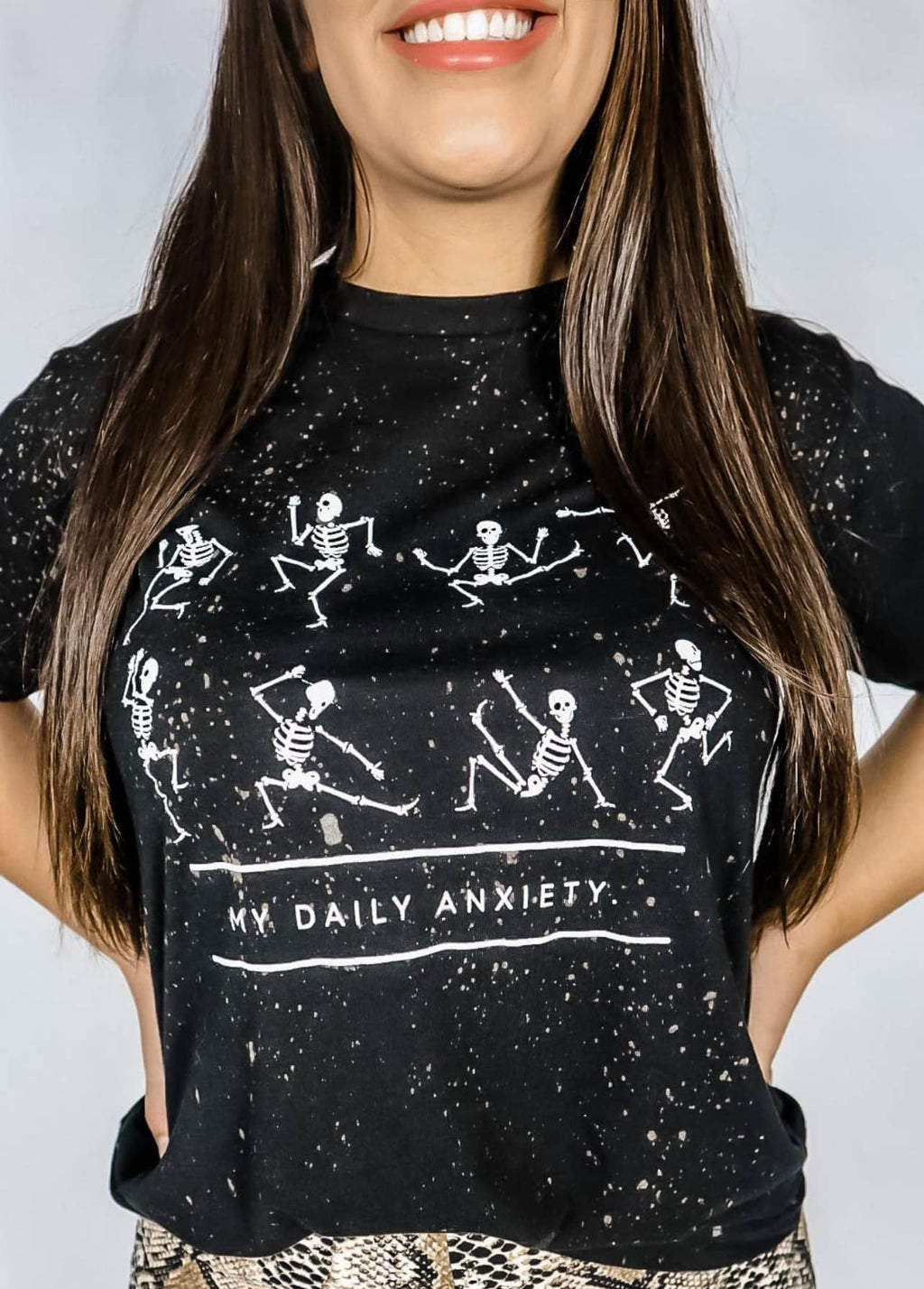 Daily Anxiety Bleached Tee
