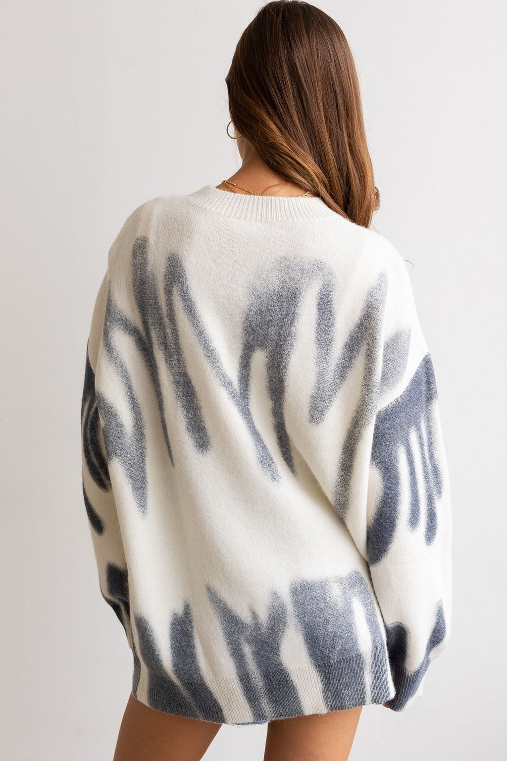 Spray Print Sweater