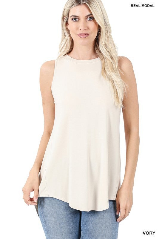 Hi Low High Neck Tank