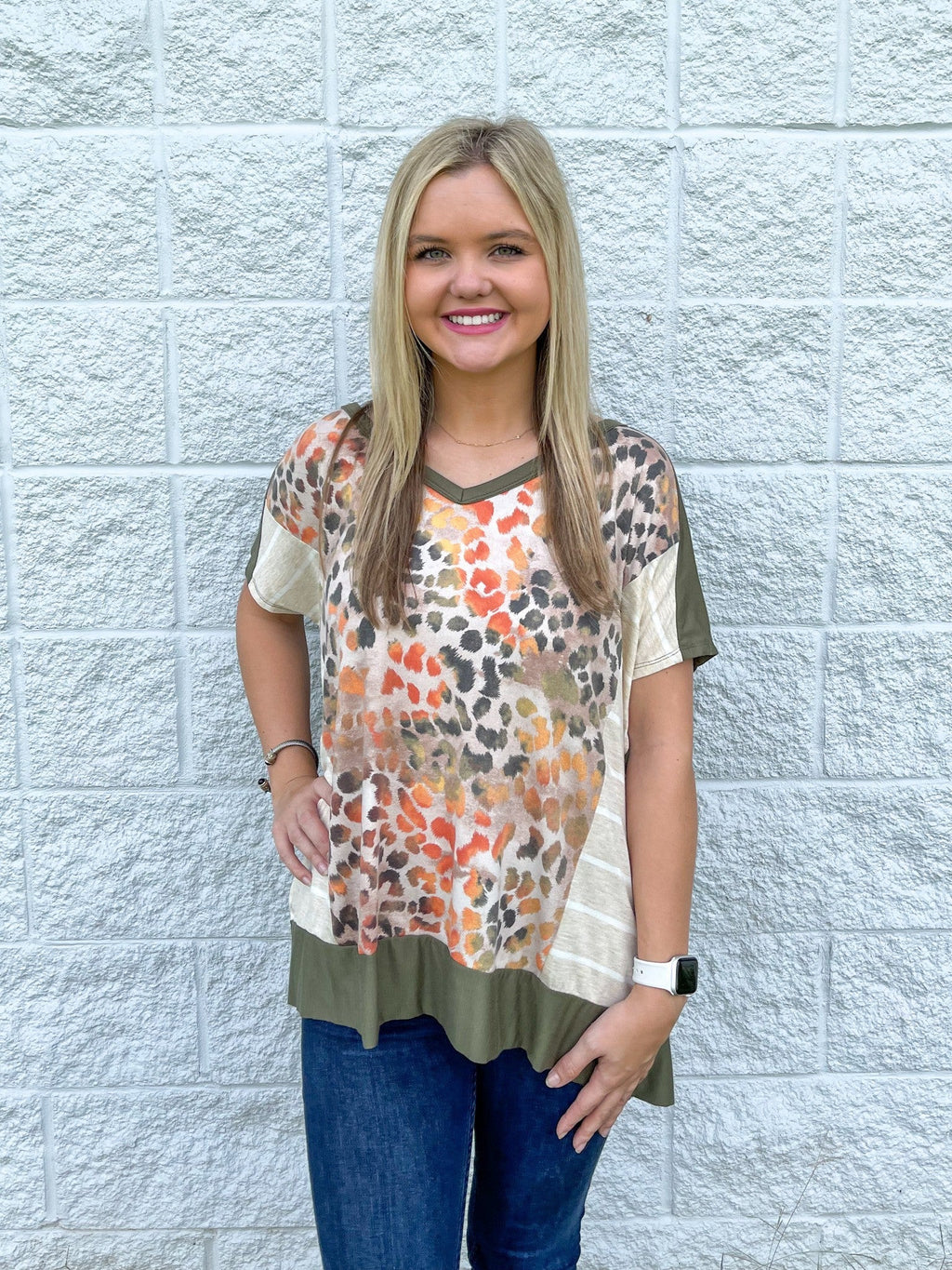 Colorful Multi Print Top