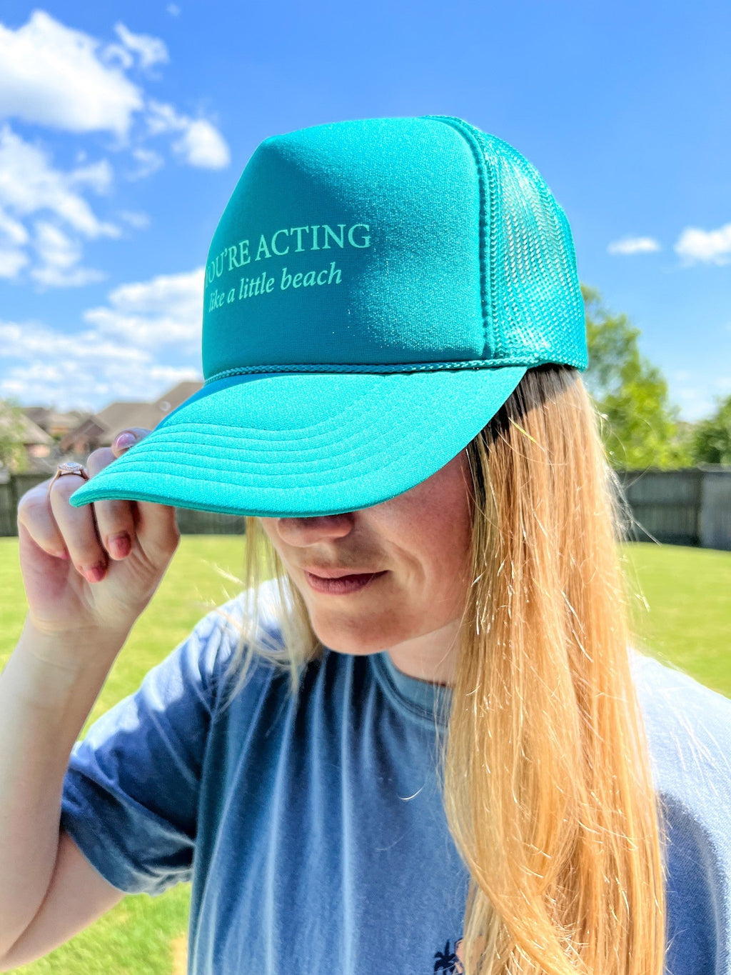 You're Acting Like A Little Beach Trucker Hat