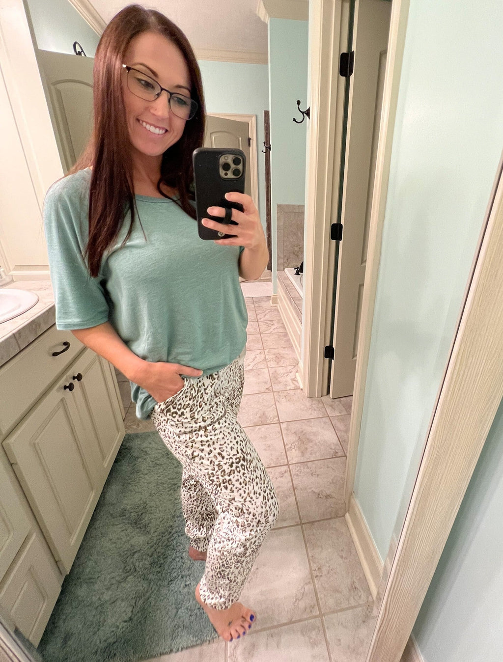 Leopard Joggers