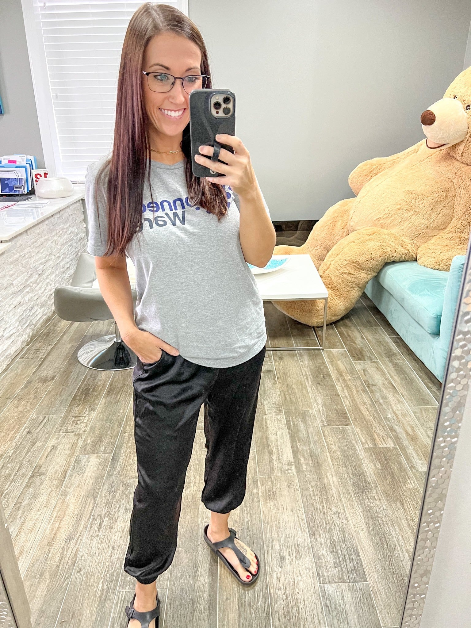 Satin Jogger Pants