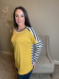 Stripe Mustard Tunic