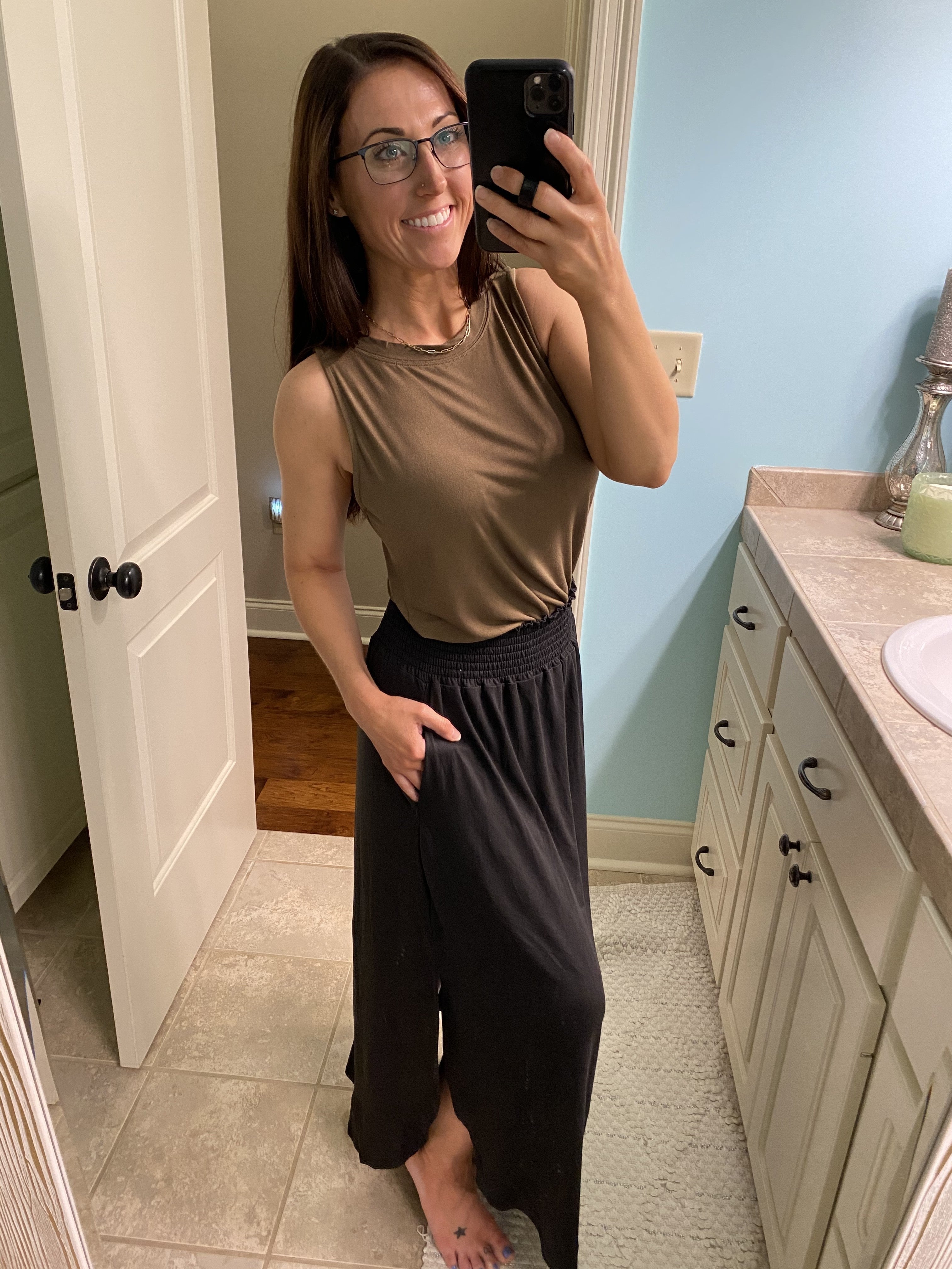 Hi Low High Neck Tank