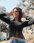 Backroad Beauty Fringe Top