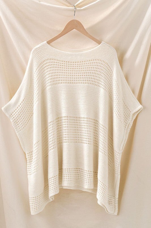 Effortlessly Relaxed Knit Poncho