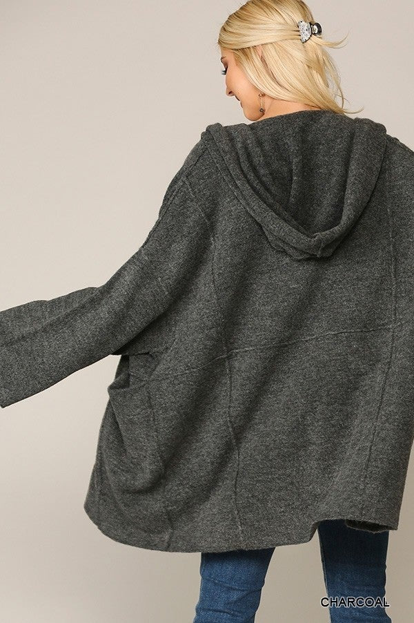 Hooded Sweater Cardigan
