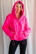 Drawstring Puffer Jacket