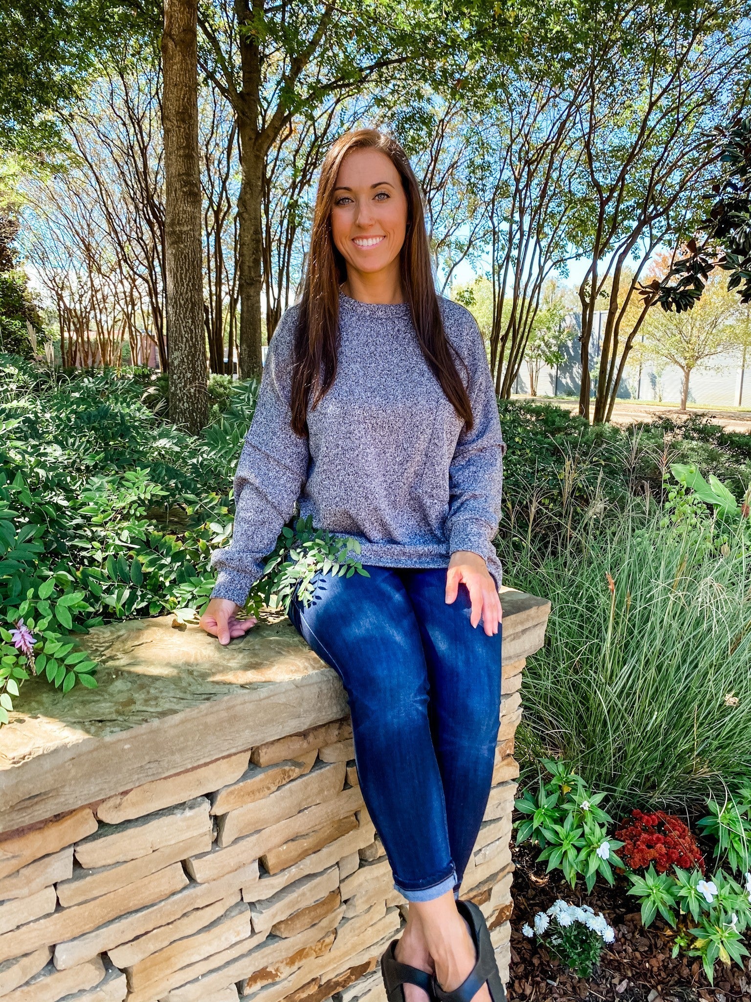 Melange Pocket Sweater