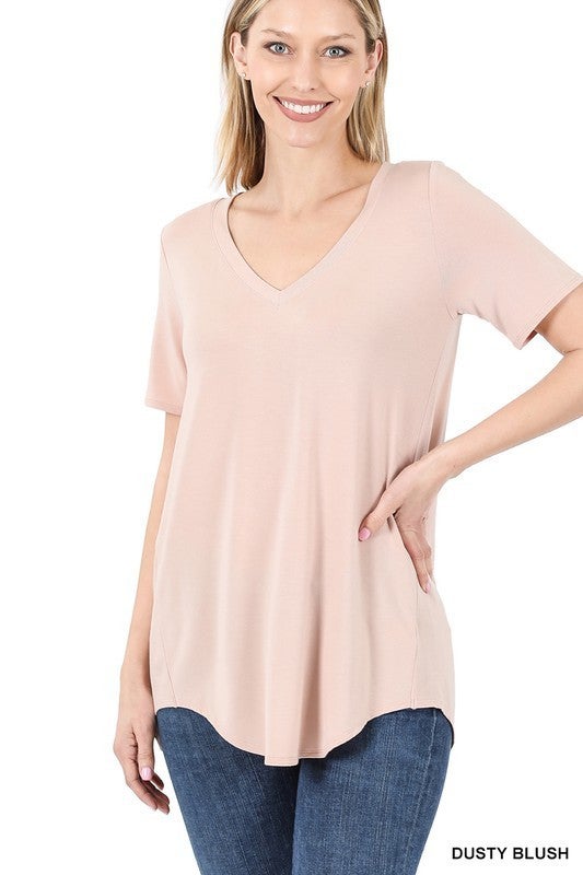 V-Neck Hi-Low Basic