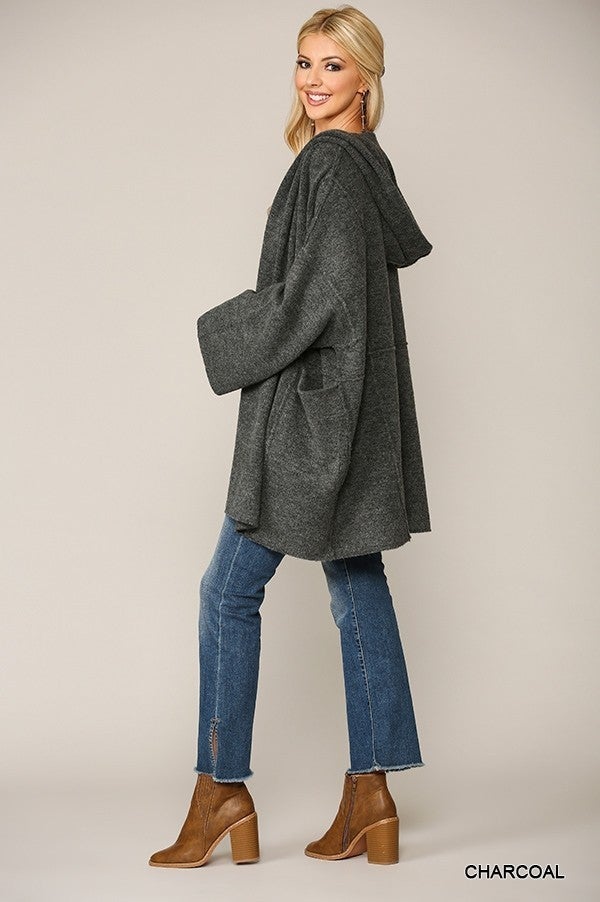 Hooded Sweater Cardigan