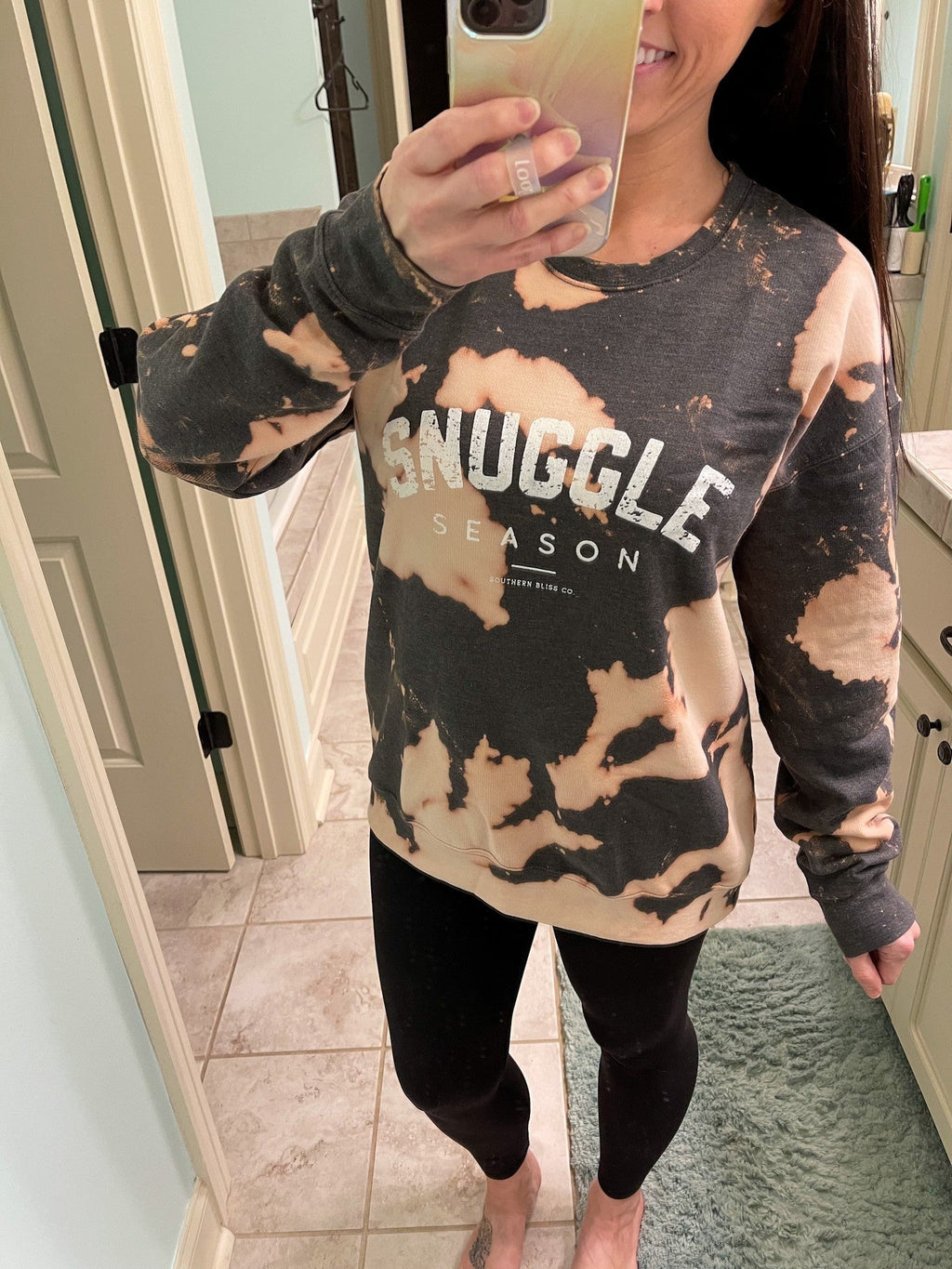 Snuggle Season Bleached Sweatshirt