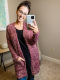 Multi Color Fuzzy Cardigan