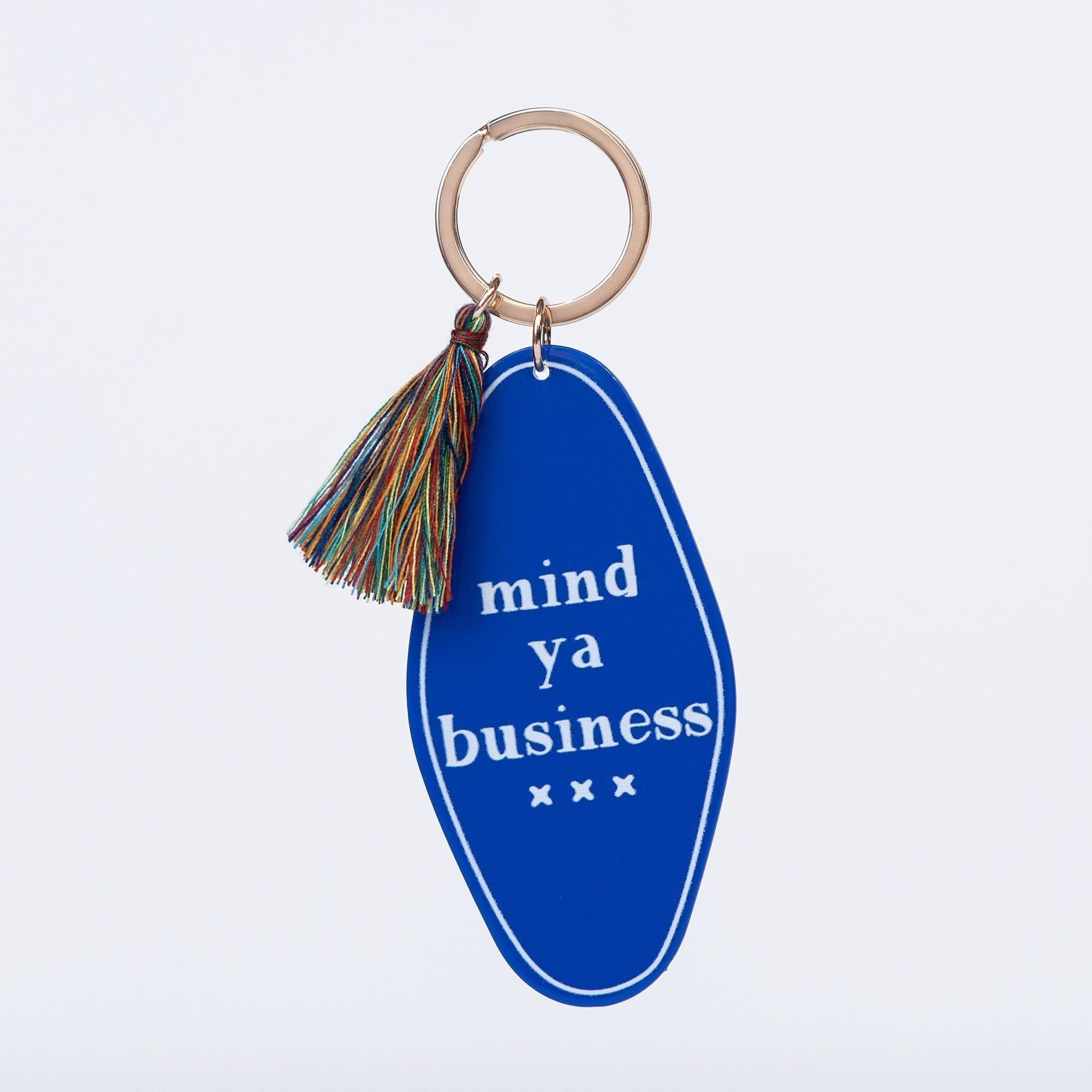 Mind Ya Business Motel Key Chain