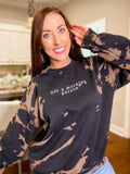Not A Morning Person Bleached Sweatshirt